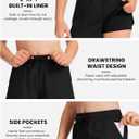 JOCMIC Girls Athletic Shorts with Liner 2 in 1 High Waist Running Short for Basketball Volleyball Tennis (S)