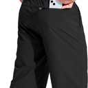 G Gradual Men's 11"/13" Board Shorts with 3 Zipper Pockets Long Swim Trunks Quick Dry Bathing Suit Beach Shorts No Liner (Black, L)