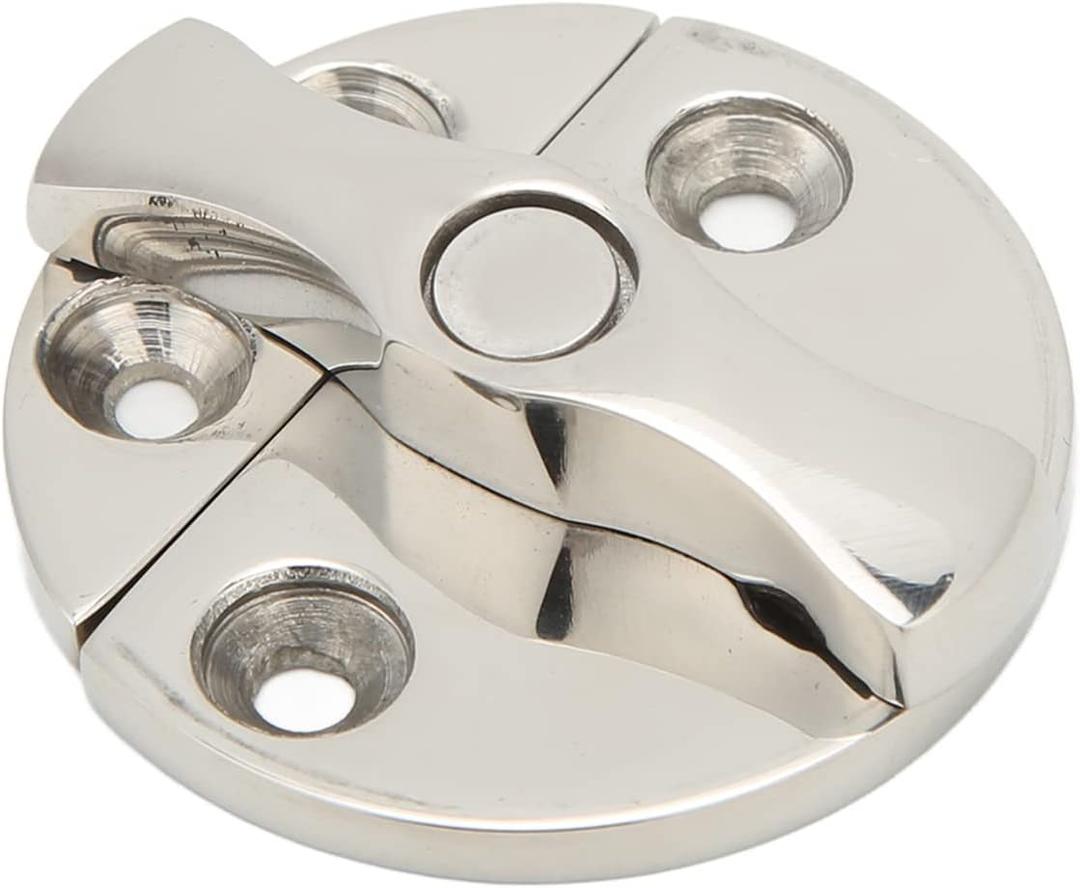 Boat Cabinet Latch, Boat Door Catch Latch Round 45mm 180 Rotation 316 Stainless Steel Universal for Marines Yachts