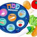 Rite Lite My Soft Seder Set Passover Plush Pesach Food Play Set Jewish Holiday Party Favor Matzah Dish Table Decoration for Little Ones! Educational & Adorable Judaica Passover Gifts for Hours of Fun!