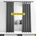 NICETOWN Grey Kitchen Blackout Short Curtain Panels for Bedroom, 45 Inch Long Thermal Insulated Grommet Top Blackout Draperies and Drapes (2 Panels, W42 x L45 -Inch, Grey)