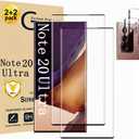 Galaxy Note 20 Ultra Screen Protector, 2 Pack Camera Lens Protector, 9H Hardness Tempered Glass Screen Protector for Samsung Galaxy Note 20 Ultra2+2 Pack