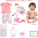 Aori Realistic Reborn Baby Doll Girls - 22 inches Real Life Newborn Baby Dolls, Adorable Lifelike Babies, Weighted Reborn Toddler Gifts Set for Kids Grandma
