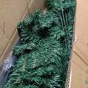 Kadunmina 7ft Artificial Christmas Tree Xmas Tree Premium Hinged Pop up Pencil Christmas Tree with 1064 PVC Branch Tips, Holiday Decoration for Home,Office and Party, Includes Metal Foldable Stand