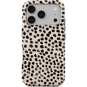 BURGA Phone Case for iPhone 17 Pro - Cute, Trendy, Aesthetic, Designer Pattern, 17pro Phone Cover, Hard Shell Protection - fits Apple iPhone 17 Pro Case for Women and Men (Almond Latte)