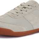 WHITIN Women's Wide Toe Box Barefoot Shoes | Fashion Suede Patchwork Design | Zero Drop Sole (9.5 Wide, Beige Gum)
