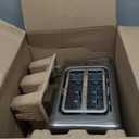 Toaster 2 Slice with Touchscreen, 1.5" Wide Slots & Memory Recall | 900W Stainless Steel Smart Digital Toasters | 6 Shade Settings for Bagels & Thick Bread | Defrost Reheat Single-Slice Mode