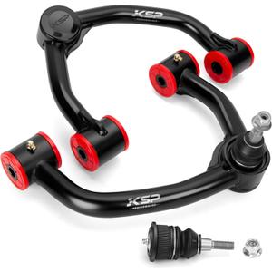 KSP 2021+ F150 Upper Control Arms, 2-4" Adjustable Front Lift Control Arm Compatible With F150 2021-26,Aftermarket Extended UCA With Greasable Ball Joint Replace Stock/Factory Fixed Angle Control Arm