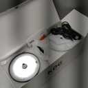 KDG 2 Pack Cordless Table Lamp, Portable LED Desk Lamps, 5000mAh Battery Operated, 3 Color Stepless Dimming Up, for Restaurant, Bedroom, Outdoor Camping, Coffee Shop, Night Light, Rechargeable (Black)