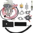 EU2000I Carburetor for Honda generator EB2000i EB2000I EB2000IT1 EU2000IK1 BF30E B/D/E, 16100-Z0D-D03 16100-Z0D-D01 With Air Filter Spark Plug(A5RTC) Gasket Fuel Line Fuel Pump kit
