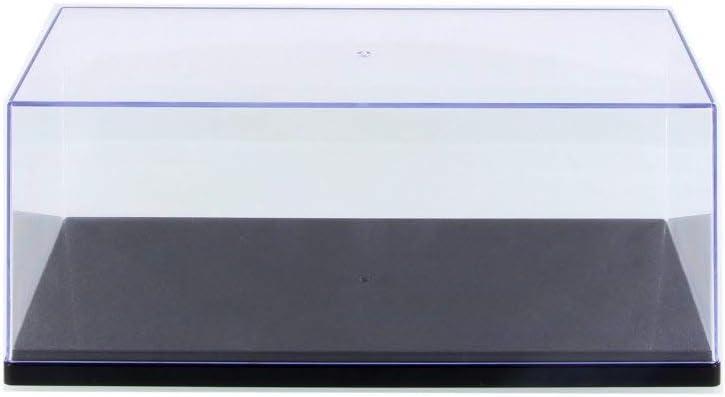 Acrylic Display Case (with 3 Background Designs), Black Base - ModelToyCars 9906BK - 1/24 Scale Accessory