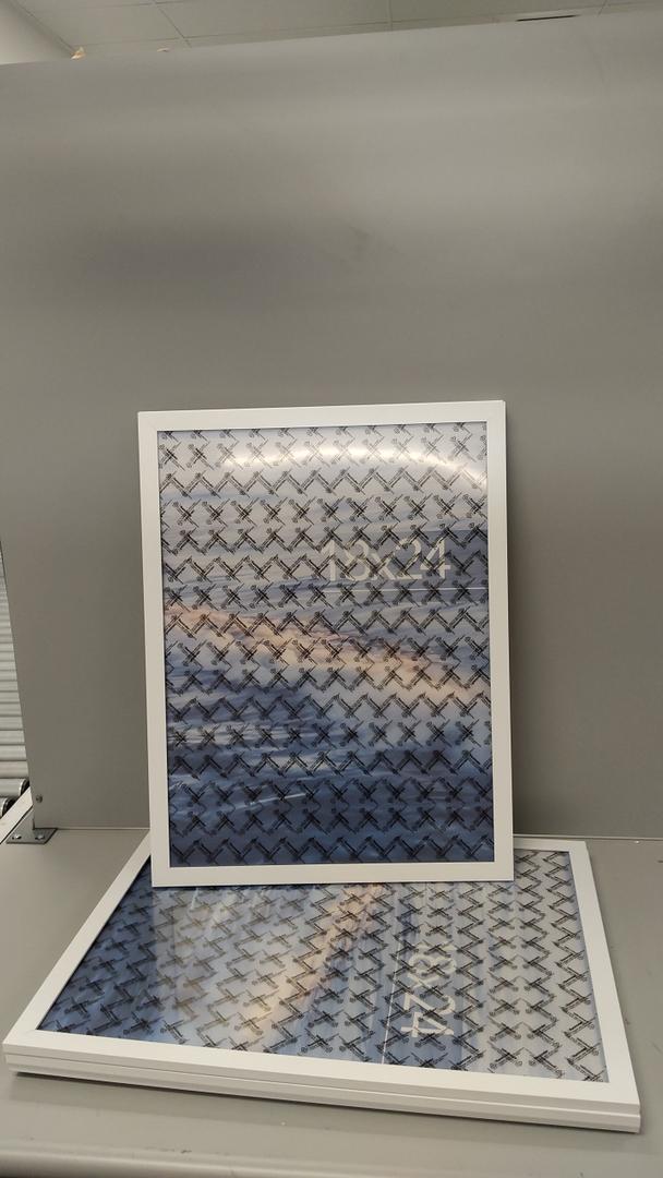 18x24 Frame Set of 2,  White Wood Style - Display 18 x 24 Poster