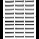 HVAC Premium 14'' x 24'' [Duct Opening] Flat Stamped Steel Return Air Grille - Sidewall and Ceiling - HVAC Vent Duct Cover - White [Outer Dimensions: 15.75''w X 25.75''h]