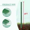 Garden Stakes 6FT 25pcs, Plastic Coated Steel Plant Stakes Specifically Designed for Climbing Plants, Ideal for Tomatoes, Beans, Cucumbers, Peppers, Vines, and More Plant Growth
