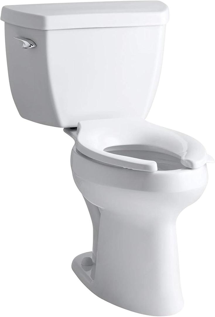Kohler 3493-0 Highline Classic Comfort Height Two-Piece Elongated Chair Height 1.6 GPF Toilet, White