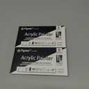 2 x EBOT Acrylic Paint Pen White Black, 6 Pack Black Paint Markers for Rock Wood Fabric Plastic Leather Glass Stone Metal Canvas,Water-Based Acrylic Paint Sets