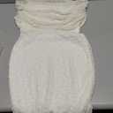 Women Backless Dress Sleeveless Textured Halter Open Back Maxi Dresses Vacation Wedding Guest (Small, White)