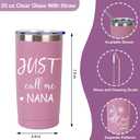 Nana Gifts, Birthday Gift Set for Nana Grandma Gigi, Gifts Ideas Tote Bag Tumbler Candle Bracelet from Granddaughter Grandson Grandchildren Grandkids