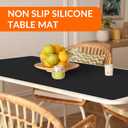 Extra Large Silicone Countertop Protector,Heat Resistant Silicone Mat for Kitchen Counter, Non Slip Coffee Work Desk Mat, Craft Mat, Placemat, Multi-purpose and Thick, 35.4"L x 23.6"W