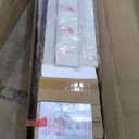 Queen Size Floating Bed Frame with Ergonomic Hidden Storage Headboard and LED Lights, Visual Floating LED Bed Frame with Charing Station, Velvet Upholstered Platform Bed, Heavy Duty, White