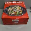 Starfrit The Rock Electric Skillet - 12" x 12" - Rock.Tec Non-Stick Cooking Surface - Tempered Glass Lid - 1200W