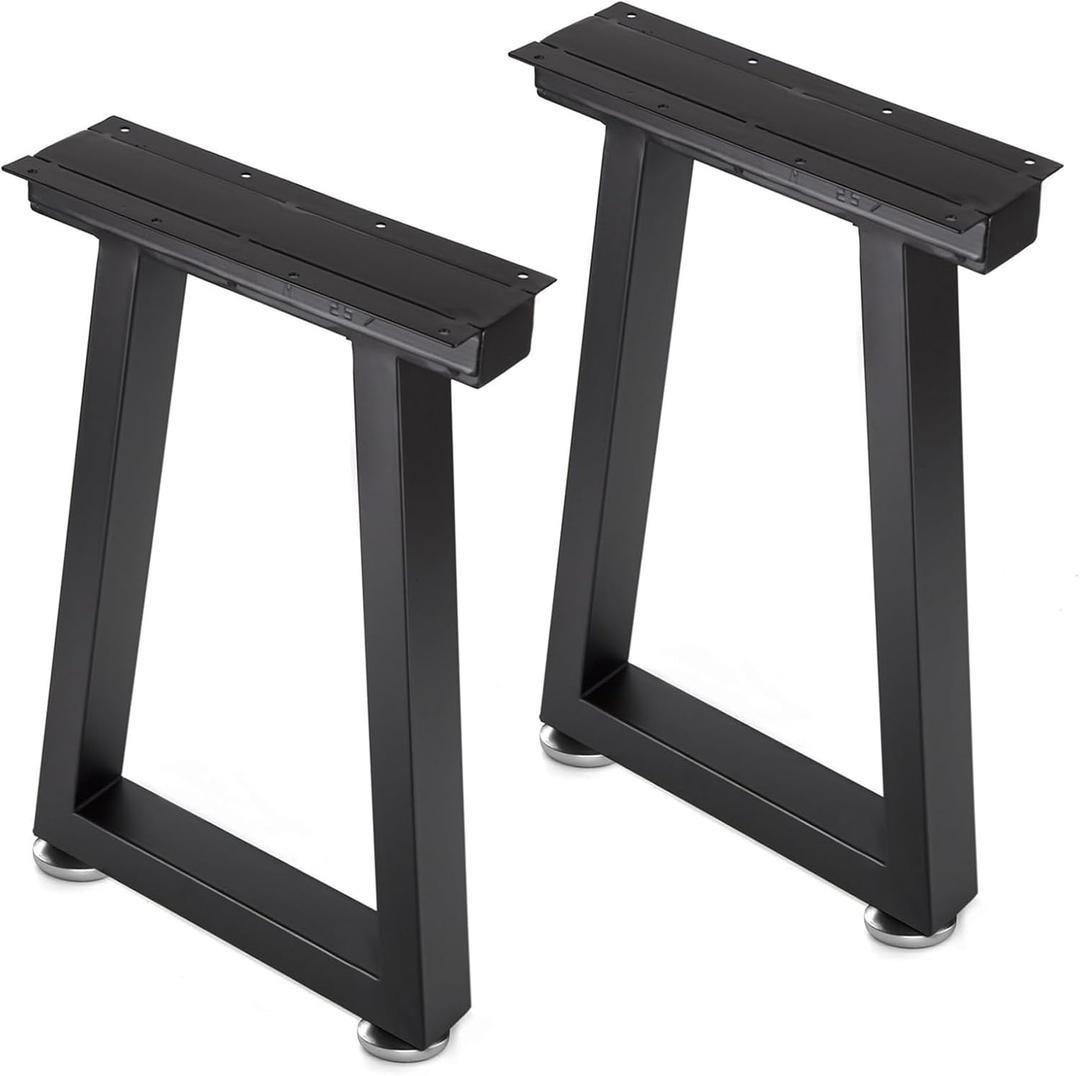 Taelakeni 22 Inch Metal Coffee Table Legs Bench Legs, Trapezoid