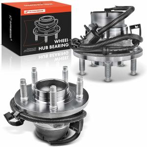 A-Premium 2 x Front Wheel Bearing and Hub Assembly with ABS & 5-Lug Compatible with Ford & Lincoln & Mercury - 2003-2005 - Crown Victoria, Town Car, Grand Marquis, Marauder