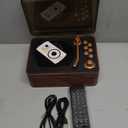 Gueray Portable CD Player with Speaker Retro Wood, 3600 mAh Nostalgic CD Music Player Bluetooth for Home with FM Radio Remote Support USB & AUX Playback, Vintage Gift for Men Women Birthday Christmas