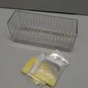 HOMEHIVE Acrylic Jewelry Box Organizer, Clear Jewelry Organizer Holder with 20 Portable Anti Tarnish Jewelry bags, Travel Jewelry Case for Earrings/Rings/Necklaces for Women Girls, Yellow