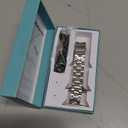 Thin Stainless Steel Bands Compatible with Apple Watch 38mm 40mm 41mm 42mm 44mm 45mm 46mm for Women, Metal Straps for iWatch Series 11 10 9 8 7 6 5 4 3 2 1 SE (Silver) Size: 49mm/46mm/45mm/44mm/42mm(Series 3 2 1)