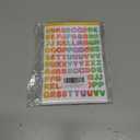 2400 Pieces Small Colorful Vinyl Letter Stickers, 24 Sheets Self Adhesive Mini Alphabet Stickers, 0.5 inch Numbers Letters Labels DIY Crafts Art Making, Used for Cards, Notebook Decor