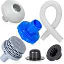 UMONIE 8 PCS Intex 25022E/25016 Water Jet Connector Kit for Above Ground Pools - Includes Skimmer Hose, Adapter B, Strainer Grid & Nozzle Plugs Replaces Outlet/Inlet/Pump Fittings