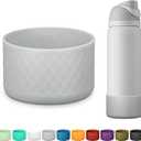 Silicone Boot for Owala Water Bottle 24 oz 32 oz 40 oz, Anti-Slip Protective Sleeve for FreeSip/Twist/Flip Stainless Steel Water Bottles Accessories (gray)