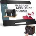 Ibyx Elegant Sliding Tray for Your Coffee Maker & Heavy Kitchen Appliances - Sturdy, Slides Easily from Under The Cabinet (Black, 16" W x 13" D)