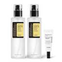 COSRX Snail 96% Mucin Power Essence 2ea & Retinol 0.1% Cream Mini Sample 1ea, Glass Skin Starter Set, Daily Hydrating & Firming Korean Skin Care Kit, Gift Set (3.43 Fl Oz (Pack of 2)