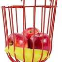 Fruit Picker Basket Only, Sturdy Stainless Steel Harvesting Head Foam Cushion, Professional Adjustable Clamp Fruit Catcher Gripper for Apple Avocado Citrus Mango, Prevent Bruising (Pole Not Included)