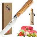 SENBON 440A stainless steel Ultra sharp pocket folding Chef knife peeling utility knife fruit knife Natural Olive Handle Camping BBQ trip Outdoor Portable kitchen knife