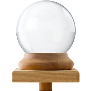 Amlong Crystal Newel Post Cap Finial - Crystal Ball 150mm (6 inch) Diameter