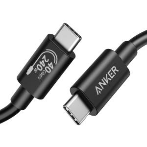 Anker USB C Cable(3.3FT, 240W), USB 4 Data Cable, 40Gbps, 8K HD Display, Thunderbolt 4/3 Compatible, for iPhone 16, MacBook, Hub, Docking and More