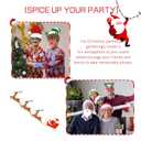 LEVSUPTY 44Pcs Christmas Party Photo Booth with Stick Props Kit for Adults Kids for Christmas Theme Party Favors Decorations Decor Supplies,Funny Xmas Selfie Props