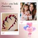 3 Pack Vintage High Cranium Artificial Pearl Hairband, Elegant Pearls Headbands for Women Girls, Bridal Hair Hoops, Decorative Hairs Bands Fashion Hair Accessories for Women (Pearl, One Size)