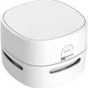 ODISTAR Desktop Vacuum Cleaner, Mini Table dust Sweeper Energy Saving,High Endurance up to 400 mins,360 Rotatable Design for Keyboard/Home/School/Office (White)