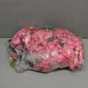 DearHouse 6 Pack Artificial Fake Wisteria Vine Ratta Hanging Garland Silk Flowers String Party Home Wedding Decor, 3.75 Feet/Piece,Pink