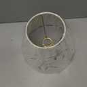 Aspen Creative 58902 Transitional Hardback Empire Shape UNO Construction Lamp Shade in Off White with Leaves and Petals in Paper, 9" Wide (5" x 9" x 7")