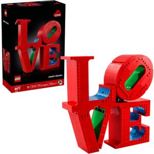 LEGO Art Love Collectible Building Set - DIY Kit for Adults, Ages 18+ - Gifts for Birthdays - Home Decor to Display on Table - 31214