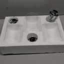 Chrome Semi Flush Mount Ceiling Light, Modern 3-Light Glass Ceiling Light Fixture, 11.2'' Ceiling Lamp for Kitchen, Bedroom, Hallway, Entryway