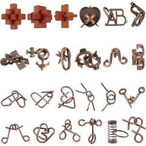 Easter Egg Fillers For Teens Adults, 24Pcs Easter Egg Stuffers Brain Teaser Puzzles 3d Puzzle Easter Basket Stuffers For Teen Easter Gifts For Kids Aged 6+