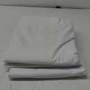 OWENIE Maya 100% White Blackout Curtains 84 Inch Length 2 Panels Set, Greyish White Solid Heavy Insulated Grommets Curtains for Bedroom & Living Room, 2 Panels (Each 52 W x 84 L, Greyish White)