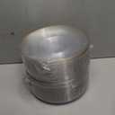 Nervure 100Pieces Clear and Gold Rim Plastic Plates - 7.5inch Disposabl Salad Dessert Plate - Clear and Gold Party Plates Ideal for Wedding & Party & Thanksgiving