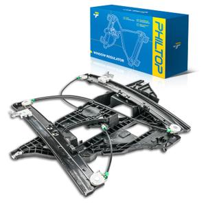 PHILTOP Front Left Power Window Regulator w/Motor for Ford F-150 2001-2003
